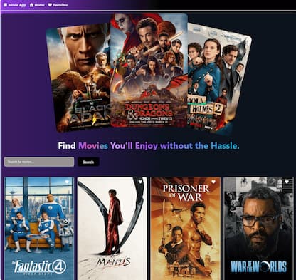 Movies Database Built with React