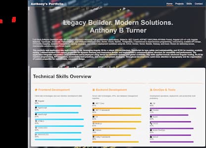 Personal Portfolio Website (angular) alternative
